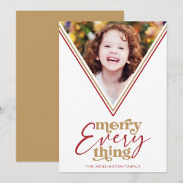 Modern Merry Alles Geometric Holiday Foto