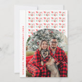 Modern Merry and Bright Arch Photo Christmas Feestdagenkaart (Voorkant)