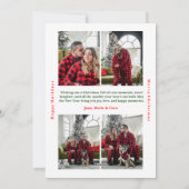 Modern Merry and Bright Arch Photo Christmas Feestdagenkaart (Achterkant)