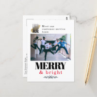 Modern Merry and Bright Company Foto Kerstmis