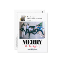 Modern Merry and Bright Company Foto Kerstmis