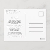 Modern Merry and Bright Company Foto Kerstmis Briefkaart (Achterkant)