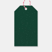 Modern Merry and Bright Green Holiday Cadeaulabel (Achterkant)