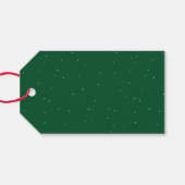 Modern Merry and Bright Holiday Cadeaulabel (Achterkant Horizontaal)