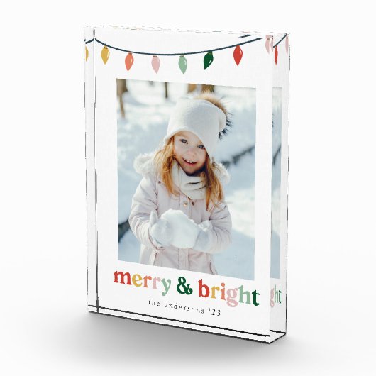 Modern Merry and Bright Holiday Fotoblokken (Rechts)
