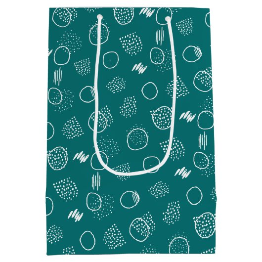 Modern Merry | BLAUWGROEN | Fotovakantie Medium Cadeauzakje (Achterkant)