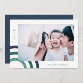 Modern Merry Blue Holiday Foto