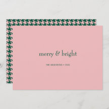Modern Merry & Bright Kerstgroen & Roze