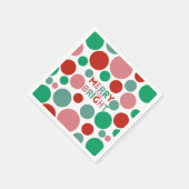Modern Merry & Bright Simple Polka Dot Pattern Servet (Hoek)