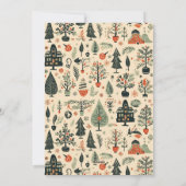 Modern Merry Christmas 5 Foto Vakantie Kaart (Achterkant)