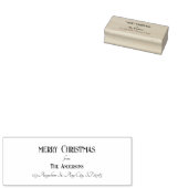 Modern Merry Christmas Adres Zelfinkkend stempel (Gestempeld)