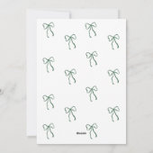 Modern Merry Christmas Cadeau lint foto Feestdagenkaart (Achterkant)