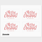 Modern  Merry Christmas Costum Stickers (Vel)