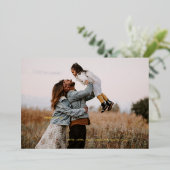 Modern Merry Christmas Folie fotokaart Folie Feestdagenkaart (Staand Voorkant)