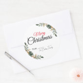 Modern Merry Christmas Gift Stickers (Envelop)