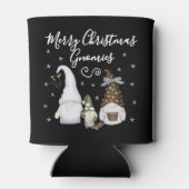 Modern Merry Christmas Gnomies Festive Gnomes Blikjeskoeler (Achterkant)