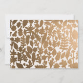 Modern Merry Christmas Gold Boho Script Foto Feestdagenkaart (Achterkant)