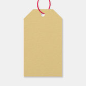 Modern Merry Christmas gouden script rood groen Cadeaulabel (Achterkant)