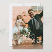 Modern Merry Christmas Holiday ontwerp Feestdagenkaart (Voorkant)