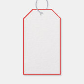 Modern Merry Christmas Kalligrafie Script Sneeuwro Cadeaulabel (Achterkant)