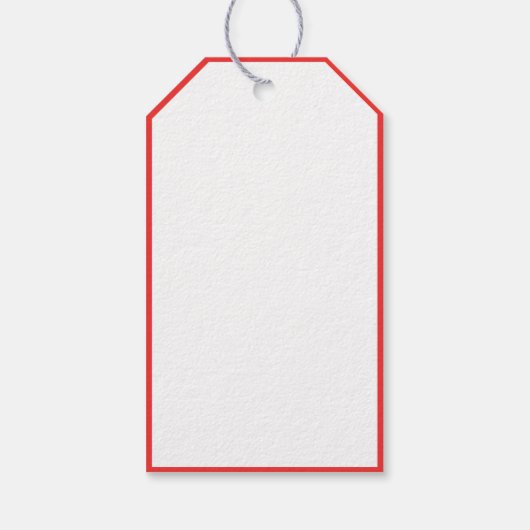 Modern Merry Christmas Kalligrafie Script Sneeuwro Cadeaulabel (Achterkant)