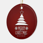 MODERN "MERRY CHRISTMAS" Ornament (Links)