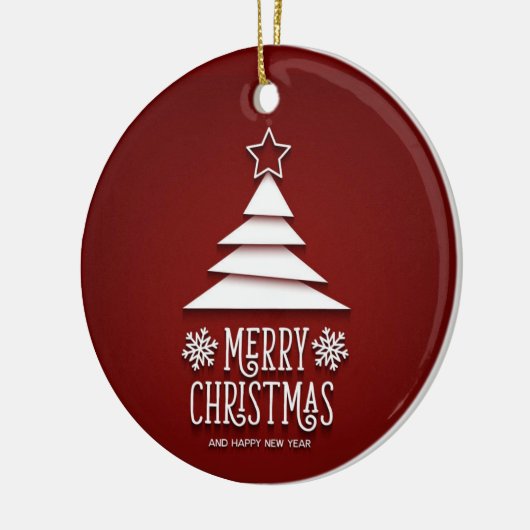 MODERN "MERRY CHRISTMAS" Ornament (Links)