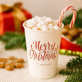 Modern Merry Christmas Paper Cups Papieren Bekers