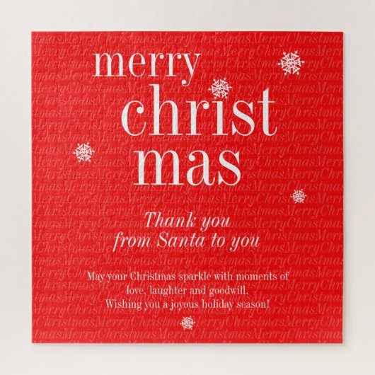 Modern Merry Christmas party day game Legpuzzel (Verticaal)