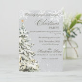 Modern Merry Christmas Party  Kaart (Staand voorkant)