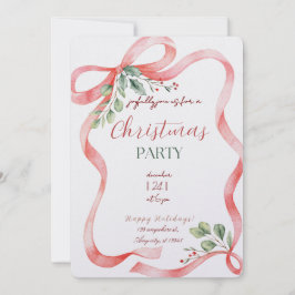 Modern Merry Christmas Party  Kaart