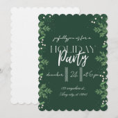 Modern Merry Christmas Party Kaart (Voorkant / Achterkant)