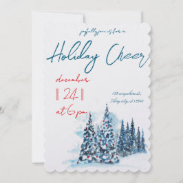 Modern Merry Christmas Party  Kaart