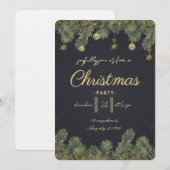 Modern Merry Christmas Party  Kaart (Voorkant / Achterkant)