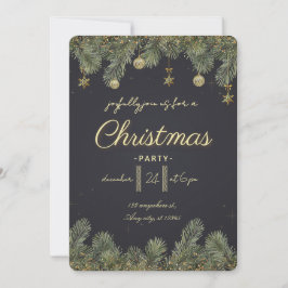 Modern Merry Christmas Party  Kaart