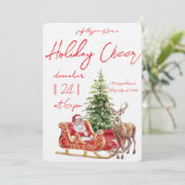 Modern Merry Christmas Party  Kaart (Staand voorkant)