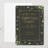 Modern Merry Christmas Party  Kaart (Voorkant / Achterkant)