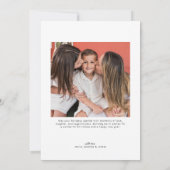 Modern Merry Christmas Photo Card Feestdagenkaart (Achterkant)