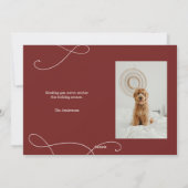 Modern Merry Christmas Photo Card Feestdagenkaart (Achterkant)