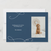 Modern Merry Christmas Photo Card Feestdagenkaart (Achterkant)