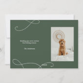 Modern Merry Christmas Photo Card Feestdagenkaart (Achterkant)