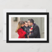 Modern Merry Christmas  Red Truck Foto Feestdagenkaart (Achterkant)