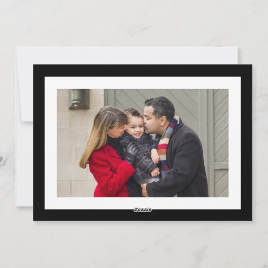 Modern Merry Christmas  Red Truck Foto Feestdagenkaart (Achterkant)