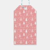 Modern Merry Christmas Roze Persoonlijk Cadeaulabel (Achterkant)