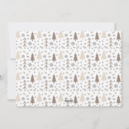 Modern Merry Christmas Script Foto Christmas Kaart (Achterkant)