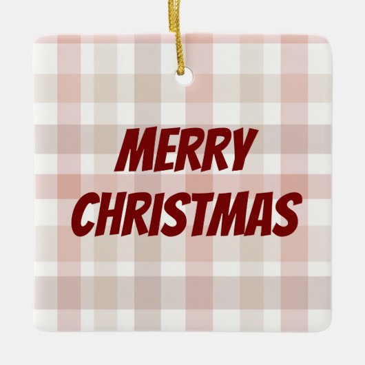 Modern Merry Christmas Text | Christmas Ornament (Voorkant)