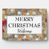 Modern MERRY CHRISTMAS Welkom Fotoplaat (voorkant)