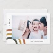 Modern Merry Earth Tones Kerstmis Kaart (Voorkant)