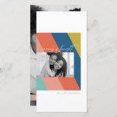 Modern Merry en Bright Flat Kaart (Voorkant / Achterkant)