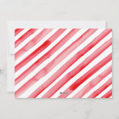 Modern Merry en Bright Red Minimal Feestdagenkaart (Achterkant)